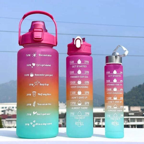 Pink Shade 3 Pcs Bottle Set